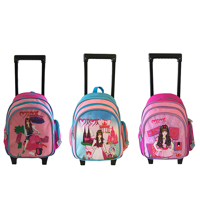 bolsas escolares de carrinho para meninas