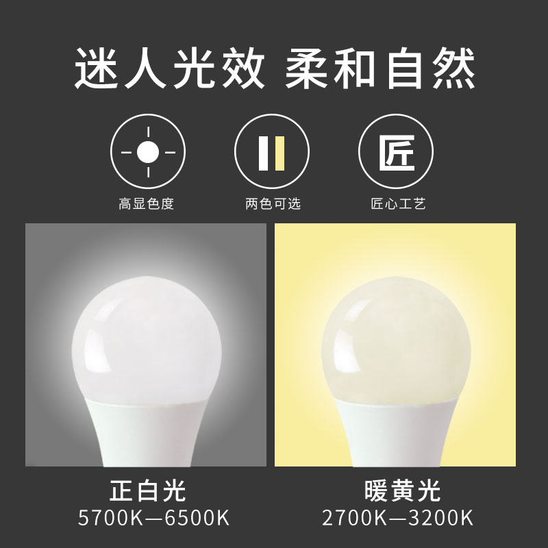 luz duas cores disponíveis lâmpada economizadora de energia e27