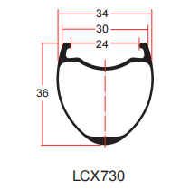 Desenho do aro de cascalho LCX730