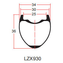 Desenho do aro de cascalho LZX930