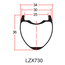 Desenho do aro de cascalho LZX730
