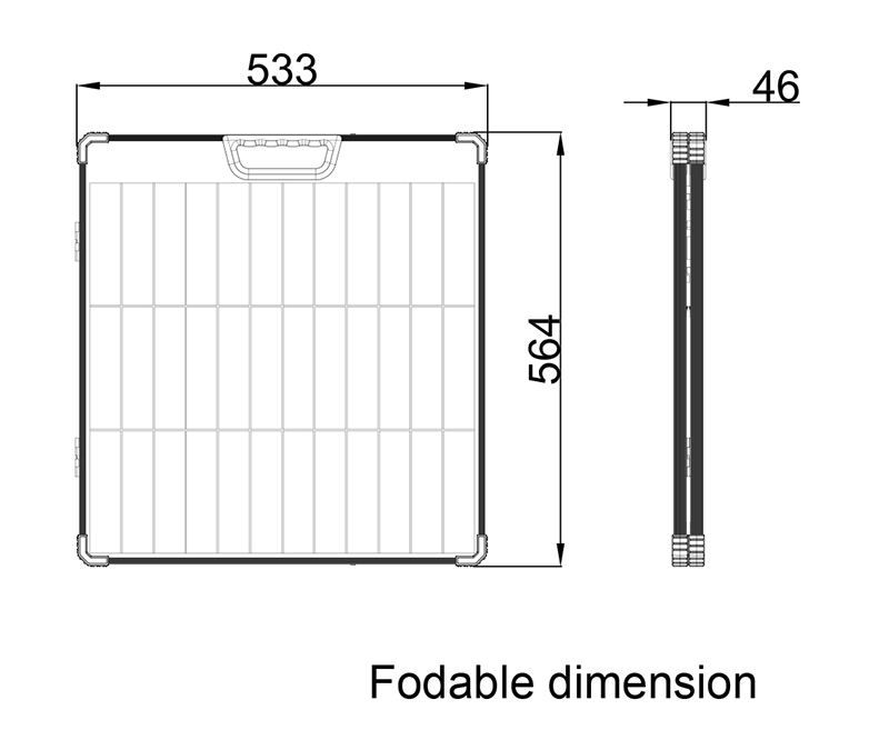 100W Portable Solar Charger Case With Adjustable Stand-NEWLIGHT ENERGY