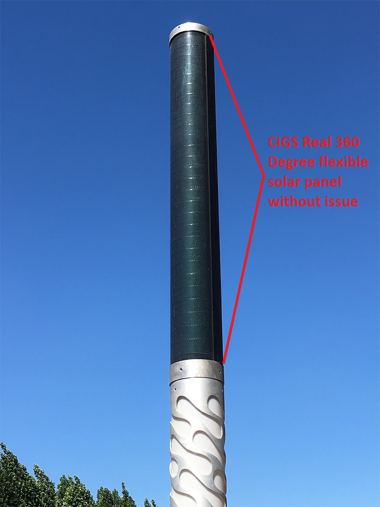 20W LED Lantern Solar Wrap Pole Vertical Solar Light 2FSG039-NEWLIGHT ENERGY