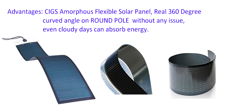 LED Vertical Solar Street Pole With Solar Cylindrical 2FSG118-NEWLIGHT ENERGY