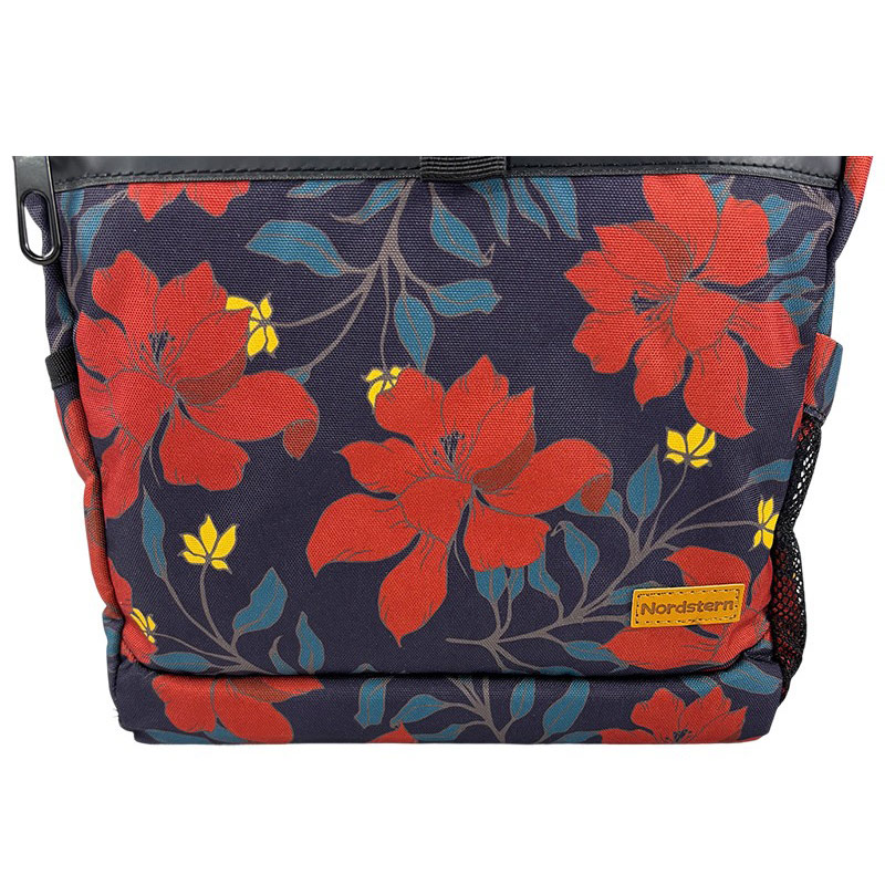 Vibrant Floral Roll Top Backpack