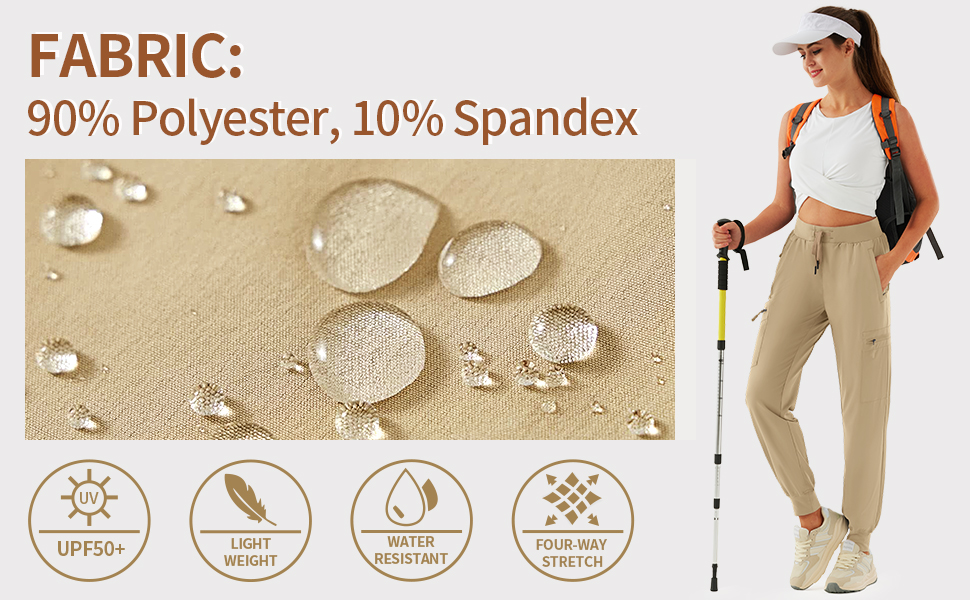 Women's Lightweight Quick Dry Cargo Joggers