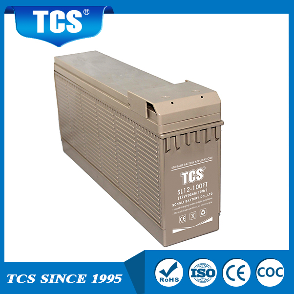 Bateria de armazenamento do terminal dianteiro SL12-100FT TCS Songli Bateria