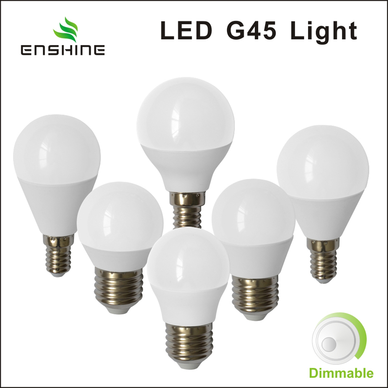 YX-G45BU27 LED G45 lâmpada Dimmable E27 3-7W