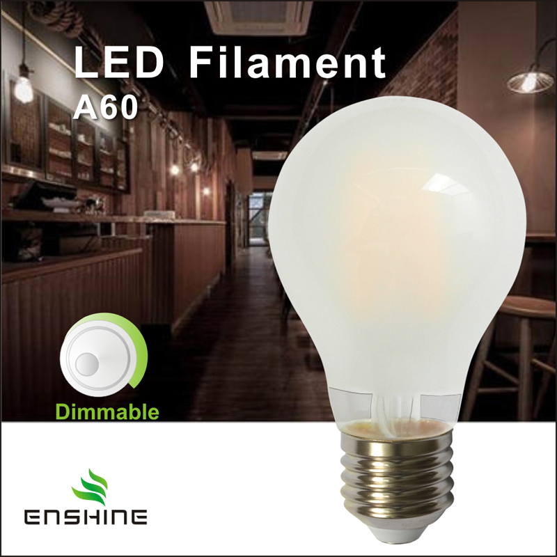 Ângulo de Feixe de 360 ° Dimmable A60 LED Bulbo de Filamento
