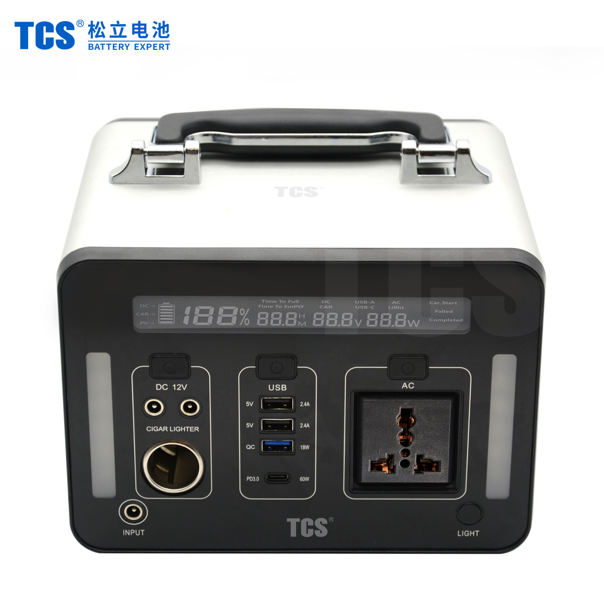 Dispositivo portátil da fonte de alimentação da bateria do lítio T500 TCS Bateria