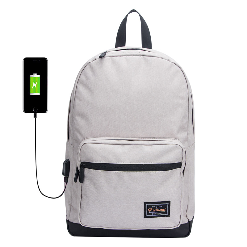 Mais novo Designer USB Charge Port elegante laptop mochila bolsa para viagens e ao ar livre