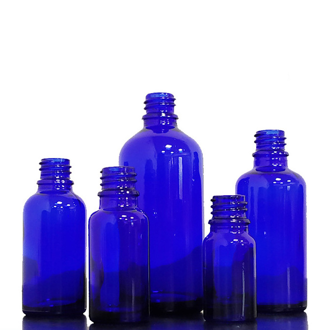 10ml azul frasco de vidro difusor Óleos essencial parafuso