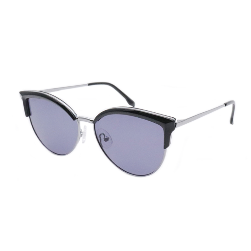 Óculos de sol cateye femininos de metal para lazer 50120
