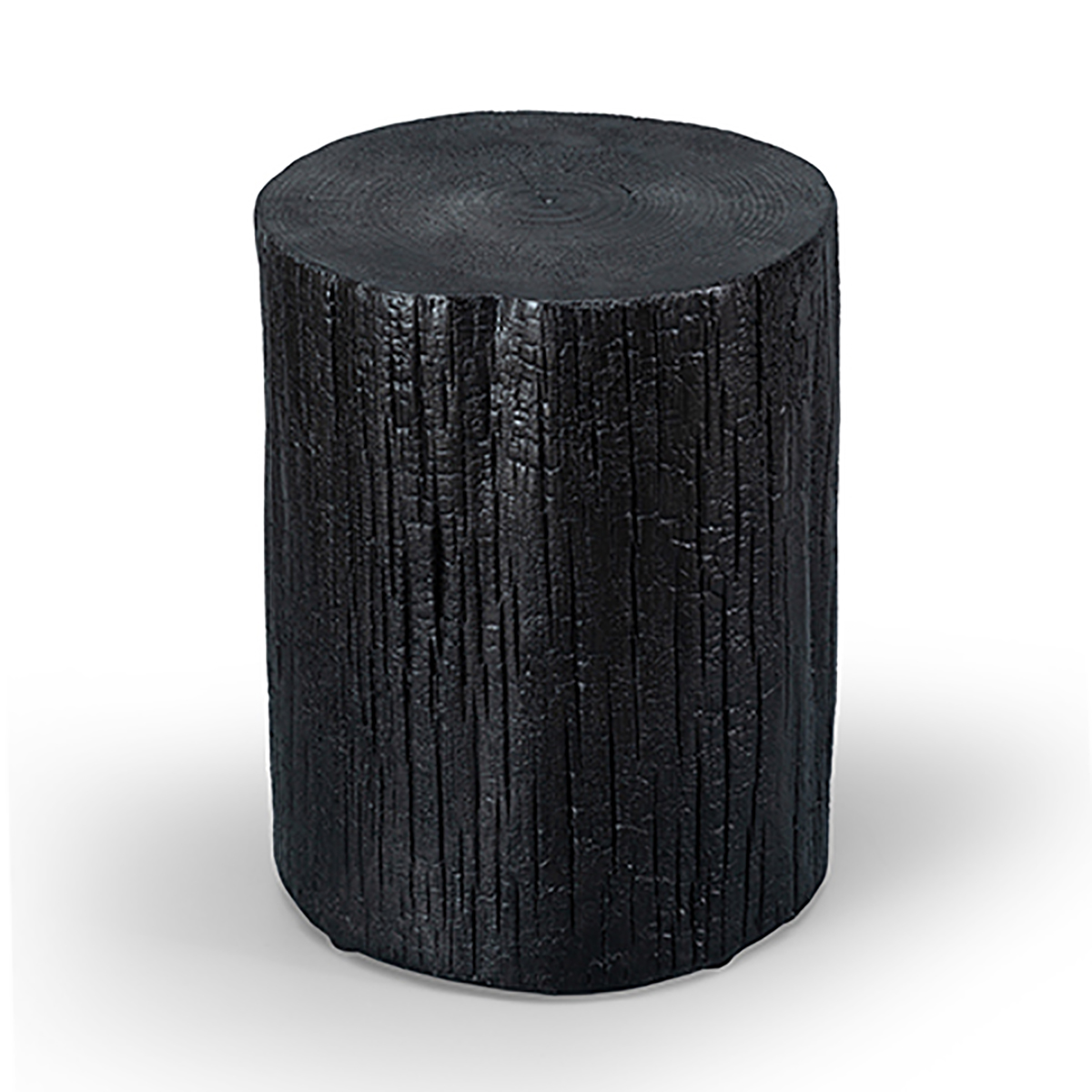 Tabela de sotaque de madeira de carboneto falsa em móveis pretos
