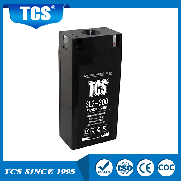 Bateria de ácido de chumbo de armazenamento 2V SL2-200 TCS AGM Battery
