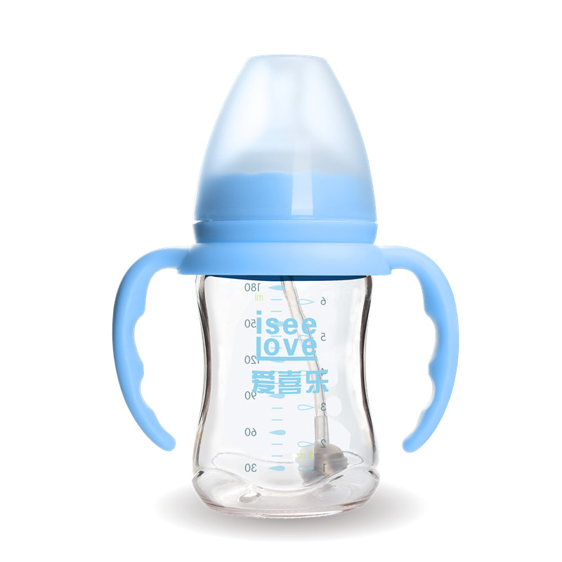 180ml 6oz máquina fez garrafa de vidro de alimentação de bebê