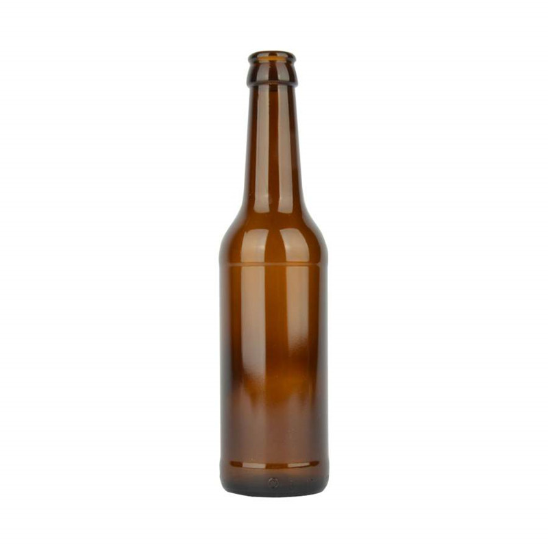 Garrafa de cerveja de vidro 330ml com tampa da coroa