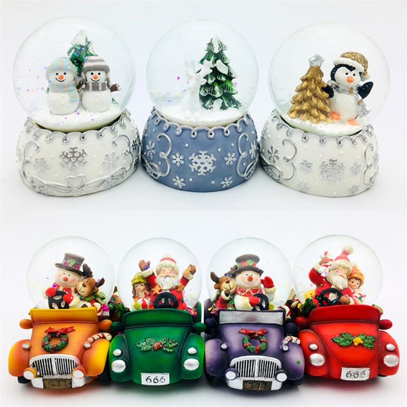 Bolas de neve polyresin com design de Natal