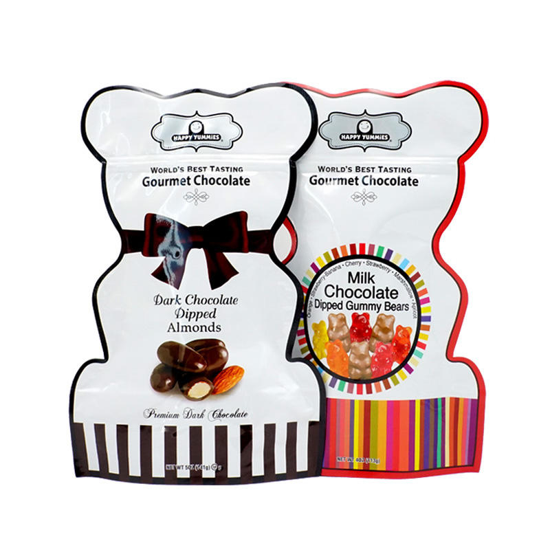 Personalizado impresso em forma de bolsa de alimento embalagem de alimentos snack