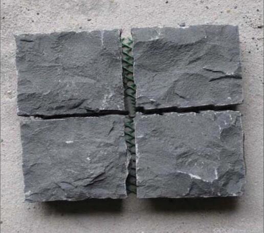 Pedra de pavimentação de calçada de basalto natural natural / cubos de pedra de calçada 10x10x5