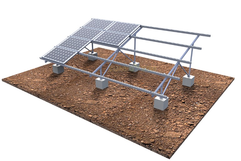 Sistema de montagem à terra solar