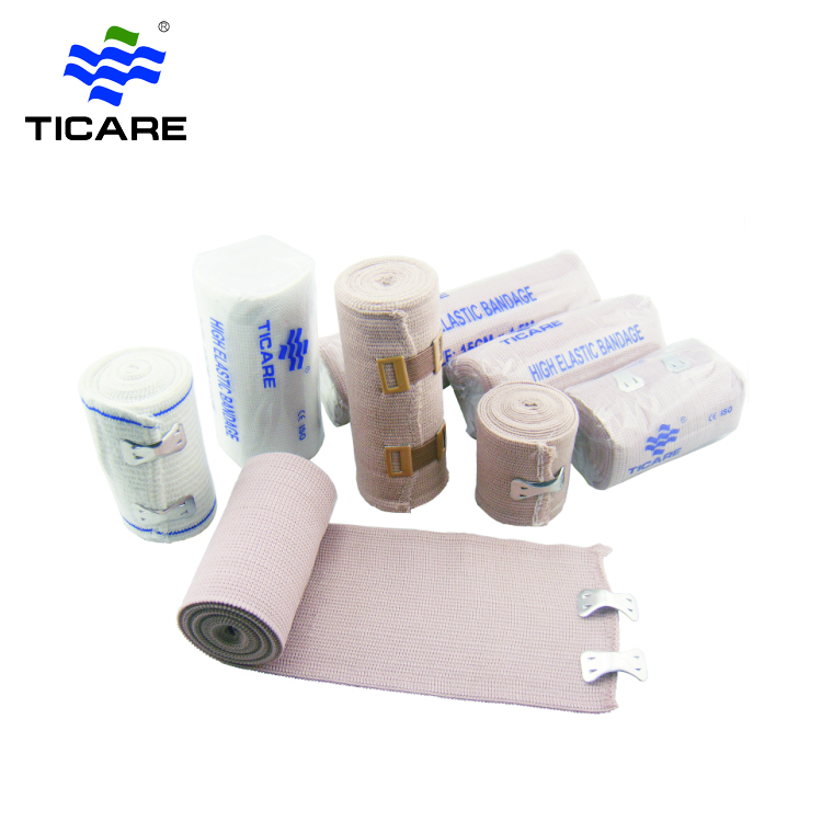Gaze elástico poroso gaze rolo / pele de pele atadura de atadura médica