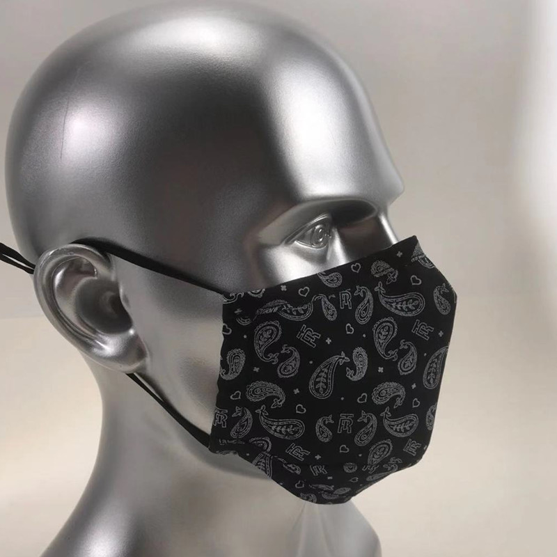 Máscara de face preta do logotipo feito sob encomenda tampas de atacado