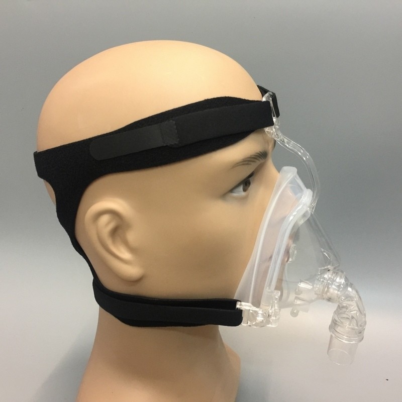 Máscara CPAP do silicone da cara completa com headgear