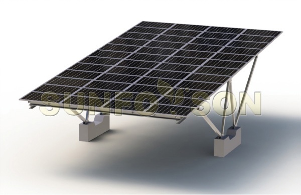 Sistema de montagem do parque de estacionamento solar