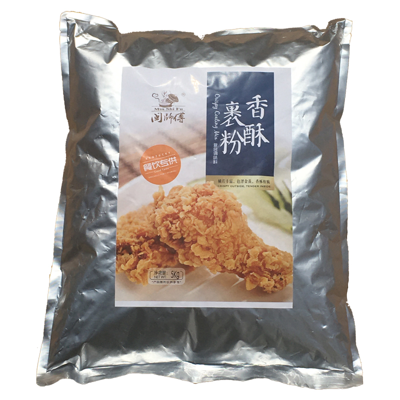 Min shi fu marca frita farinha de frango mistura kentucky farinha 5kg x 1bag
