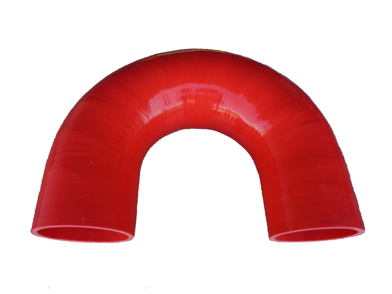 U em forma de mangueira de silicone vermelho tubo de curva