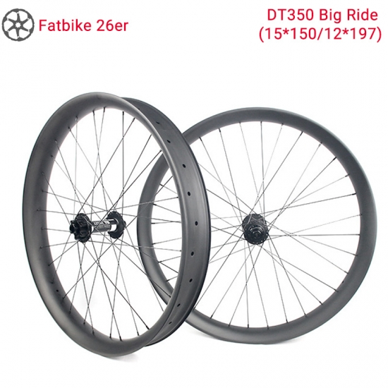 Lightcarbon 26er Powerway de roda de bicicleta de neve M74 Fatbike rodas de carbono com jantes de 65/85 / 90mm
