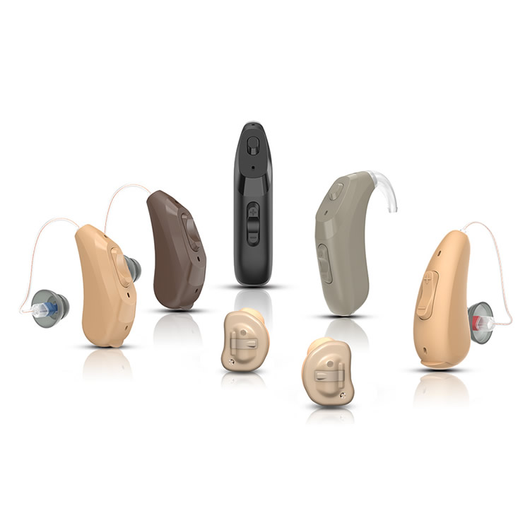 AUSTAR Melhor Digital Bluetooth Ric Hearing Aid para idosos com perda auditiva grave