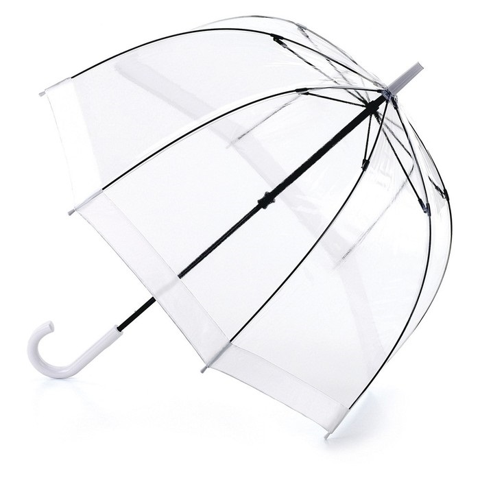 Grande guarda-chuva de casamento claro à prova de vento