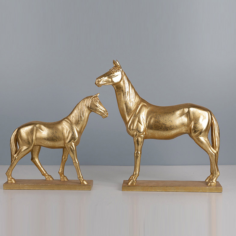 Decoração de casa ornamentos de cavalos de animais