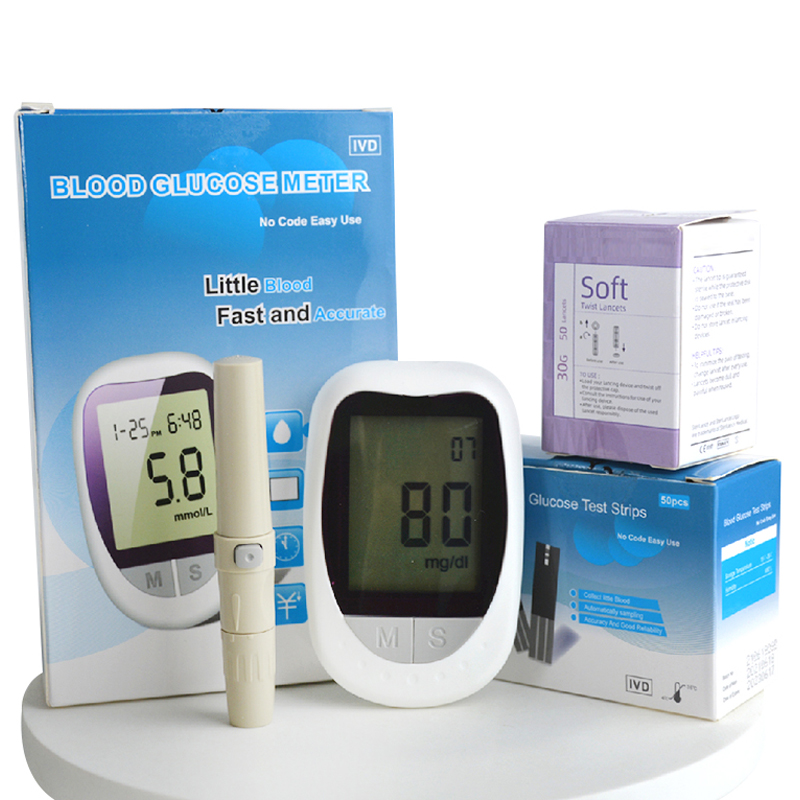 Diabetes Digital Glucometro Blood Glicose Medring Machine Little Blood Rápido e preciso
