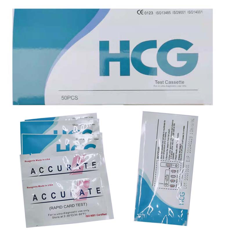 Teste de gravidez de urina Hcg teste rápido Kits de teste rápido de gravidez em uma etapa