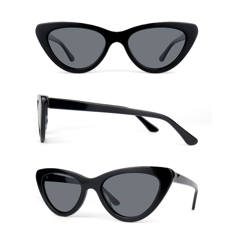 Óculos de sol com logotipo personalizado Óculos de sol olho de gato Bom preço Cat. 3 óculos de sol de moda feminina e masculina de acetato promocional UV400 unissex