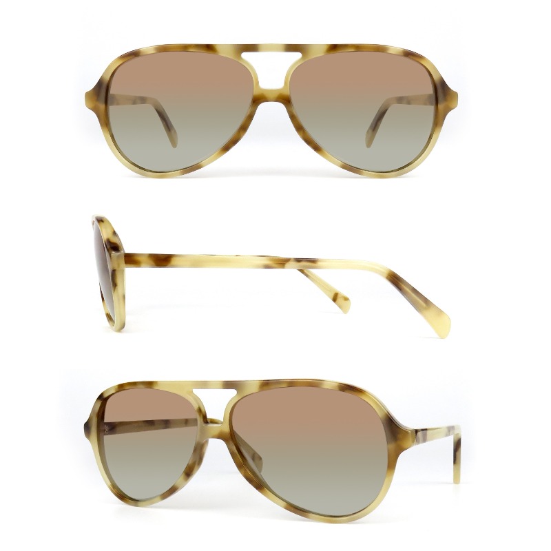 Mais novo personalizado óculos de sol logotipo moda masculina tendência tons oversized alta qualidade acetato aviação feminino óculos de sol 2022