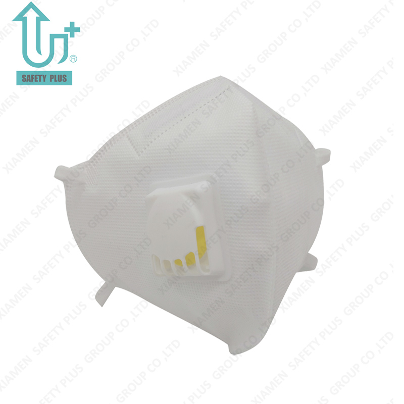 Filtro protetor facial KN95 com filtro respirável à prova de poeira OEM Máscara contra poeira com válvula quadrada