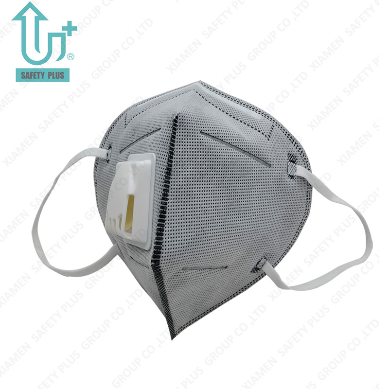 Máscara protetora personalizada descartável contra poeira KN95 Máscara protetora industrial não tecida de 4 camadas com válvula