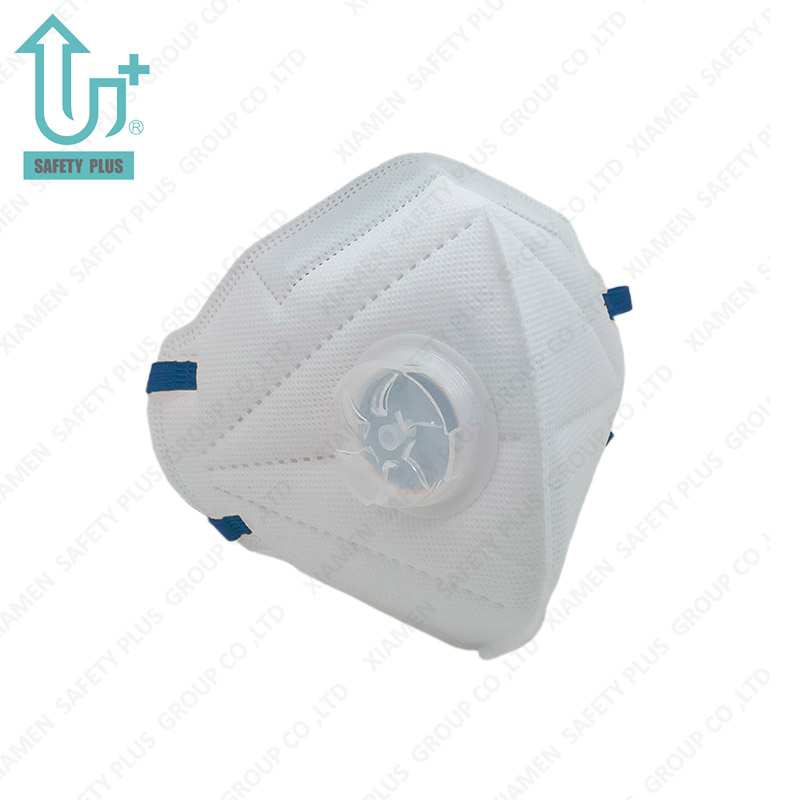Melhor venda no atacado de não tecido FFP1 Nr D Classificação do filtro Máscara facial descartável Respirador de desgaste facial com válvula de exalação