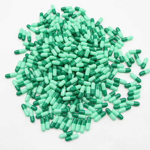 Cápsulas de gelatina vazias verdes tamanho 0