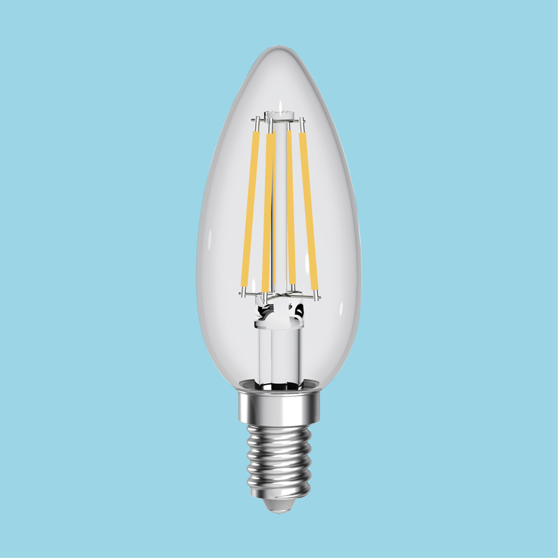 Filamento de vela de lâmpada LED B35-4W