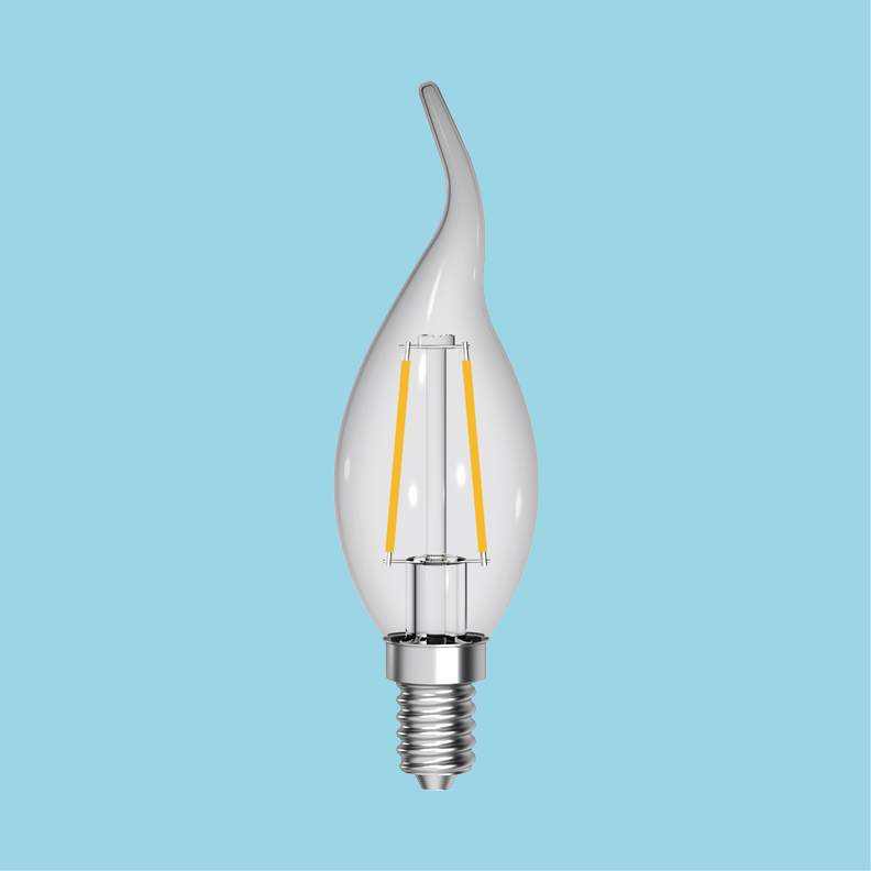 Filamento de vela de lâmpada LED TOPSTAR C35-2W