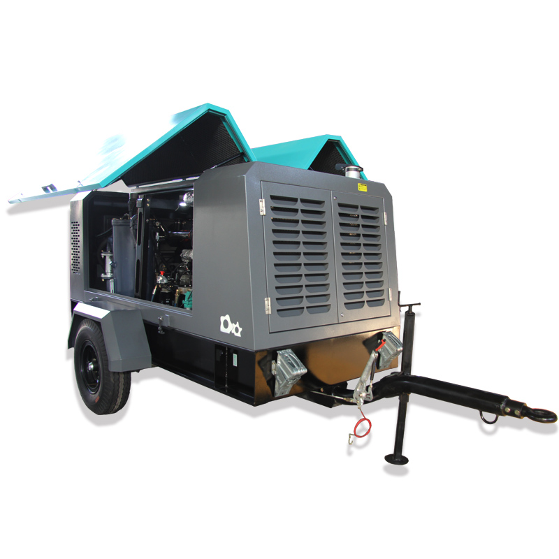 7 bar Compressor de ar parafuso portátil diesel