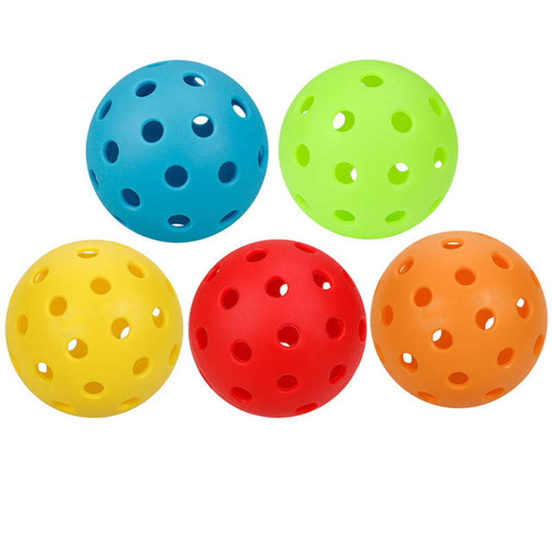 Design de peça única de alta qualidade PE material 40 buracos bolas de pickleball