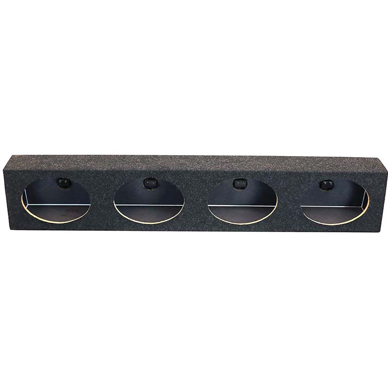 Caixa de alto-falante em formato de cunha quádrupla, 6x9, 4 vias, 6” x 9”, barra de som para TV, caminhão doméstico, motorhome ou ATV