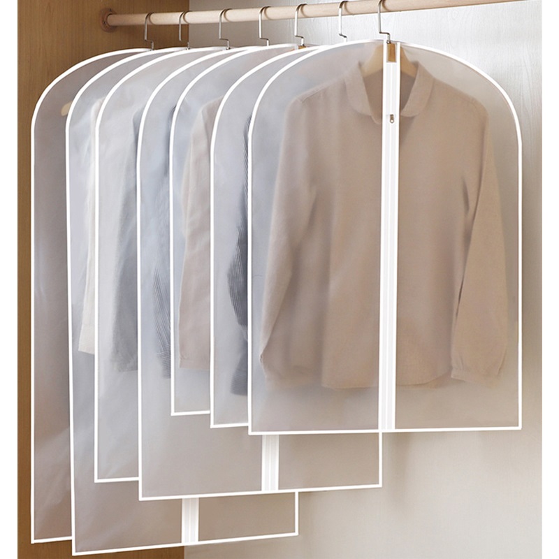 Capa protetora contra poeira PEVE barata personalizada à prova de umidade fornecedor branco saco de roupa transparente de vinil transparente