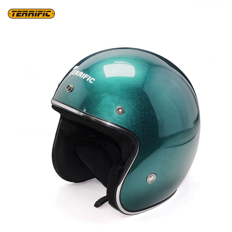 Capacete de motocicleta de alta qualidade, material ABS, capacete de meia face com certificação DOT